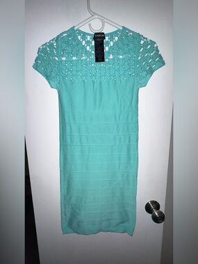 Bebe Mint Bodycon Dress - M/L